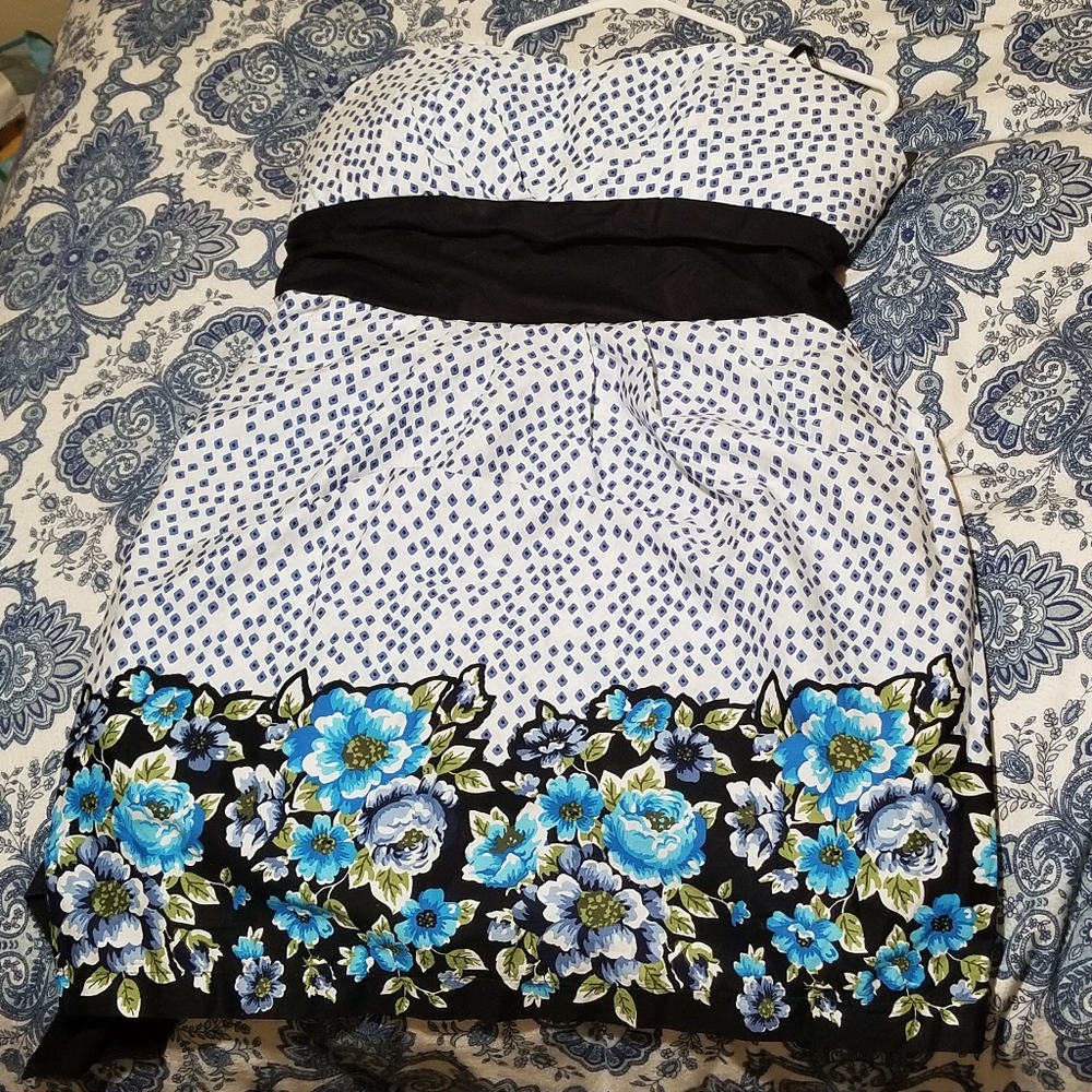 Lovetease Strapless Dress NWT Size 13 100% Cotton